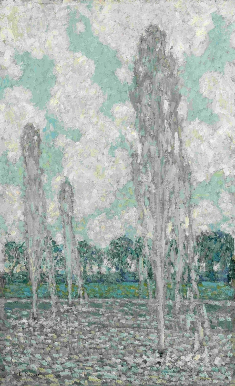 Henri Le Sidaner - Getti d'acqua nel cielo, 1937